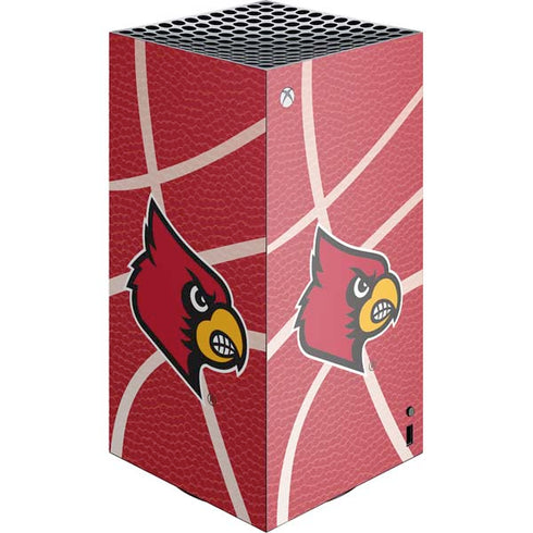 University of Louisville Red Basketball XBox Series X Digital Edition Console Skin